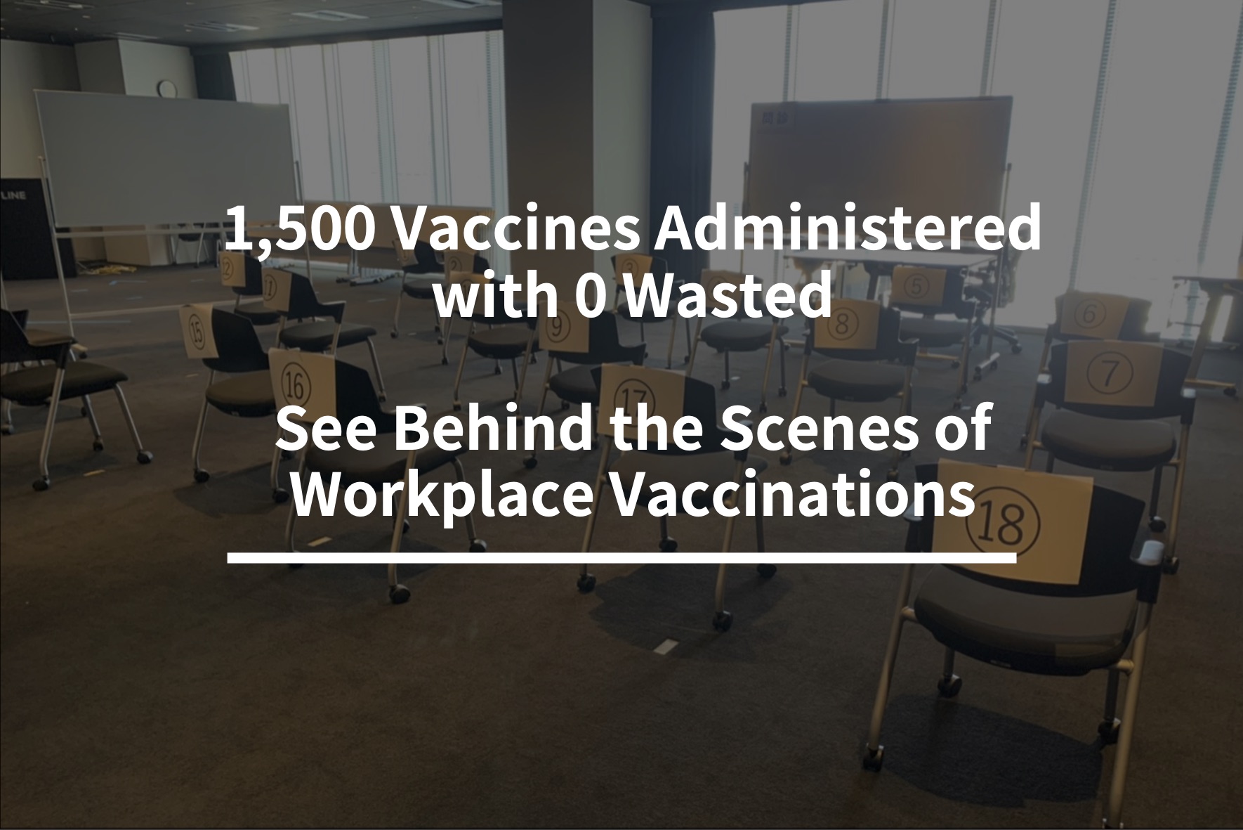 A Behind the Scenes Look at how 1,500 Vaccines were Administered in the Workplace with No Waste サムネイル画像